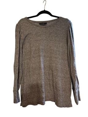 Lane Bryant Heather Gray Crewneck Knit Pullover